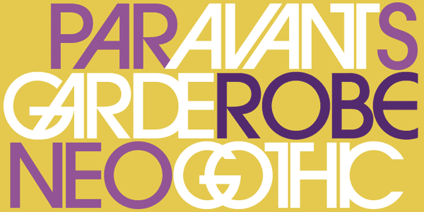 Avant Garde masthead